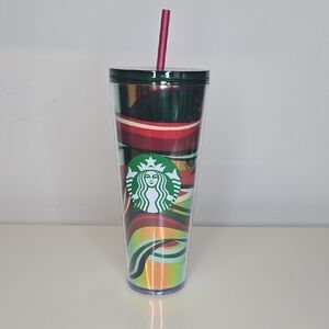 Starbucks Multicolor Tumbler with Straw